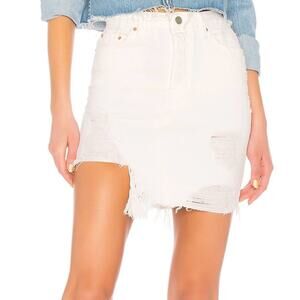 GRLFRND Rhoda High Low Mini in Small Talk 25/0